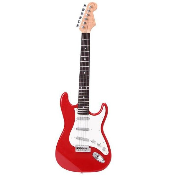 Guitare électrique rouge élégante