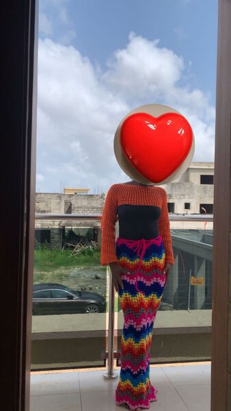 Jupe Longue Crochet Colorée