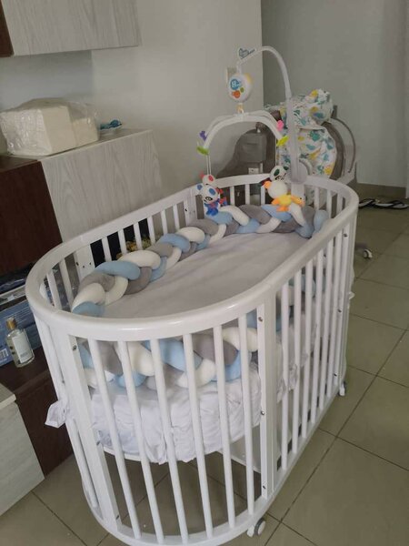 Lit bébé évolutif blanc