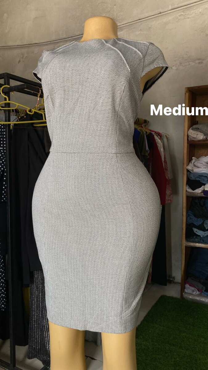 Beautiful and comfortable women's dress grey