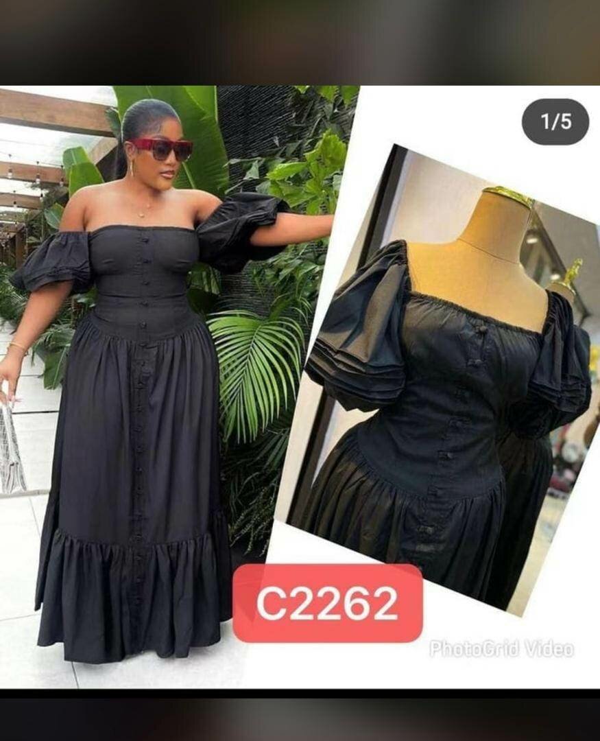 Long back straight dresses