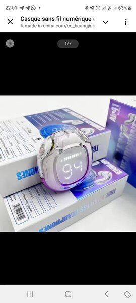 Écouteurs Bluetooth LED Colorés