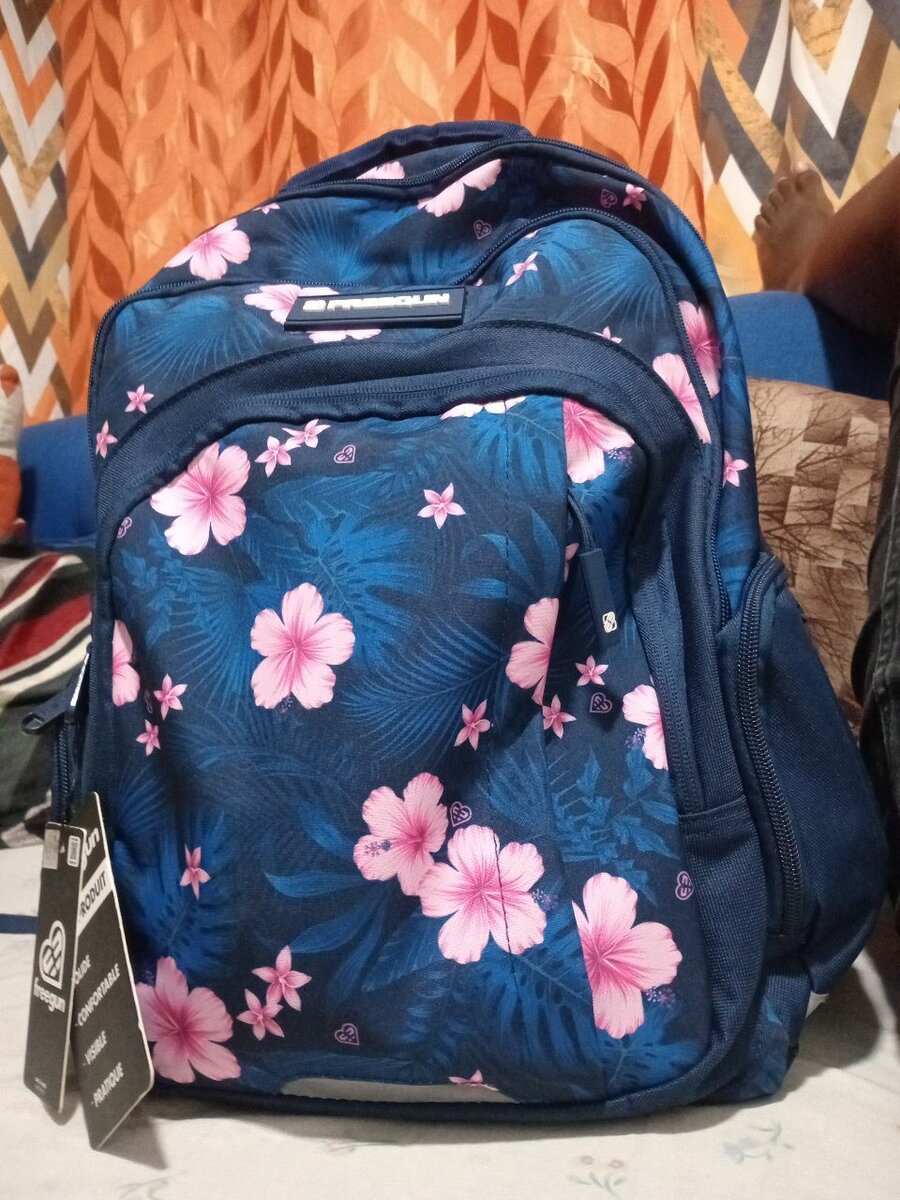 Sac à dos fleuri tendance