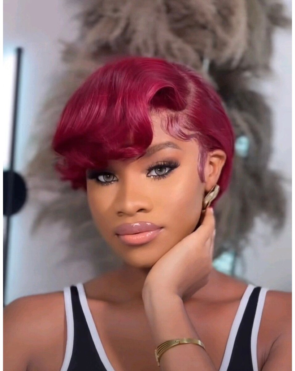 Perruque coupe dame  colore