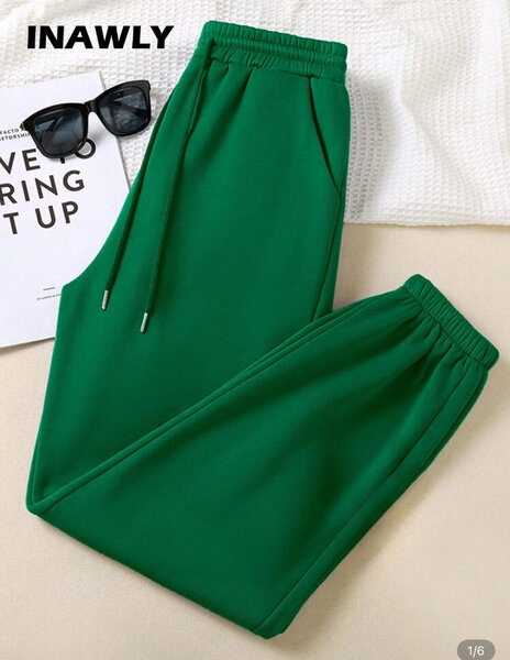 Pantalon jogging vert confortable