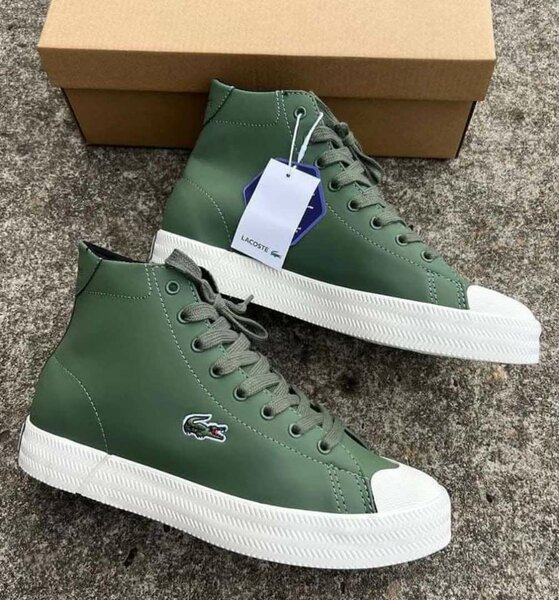 Sneakers montantes vertes tendance