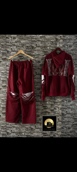 Ensemble de survêtement rouge élégant