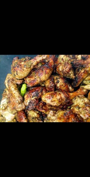 1/4 de poulet +attiéké