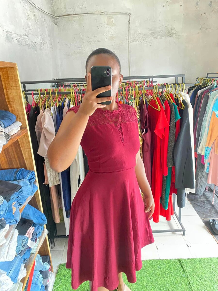 Stylish and high-quality women's dress red