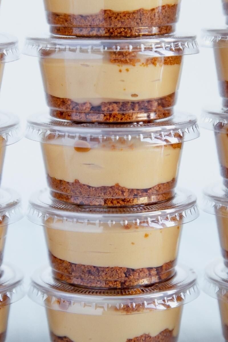 Desserts individuels au spéculoos