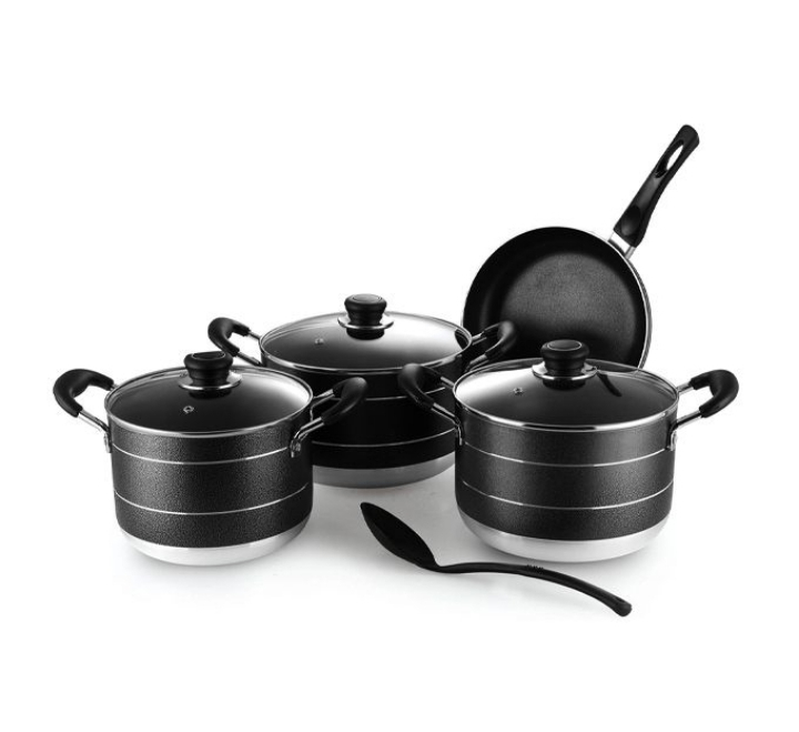4 NON-COOKWARE SET  WITH FRYING  PAN
