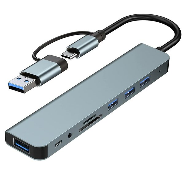 Hub USB-C 8-en-1 Multifonction