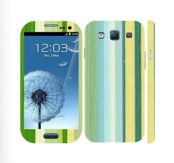 Samsung Galaxy S3 Neo Green Stripped Wooden Texture Mobile Skin