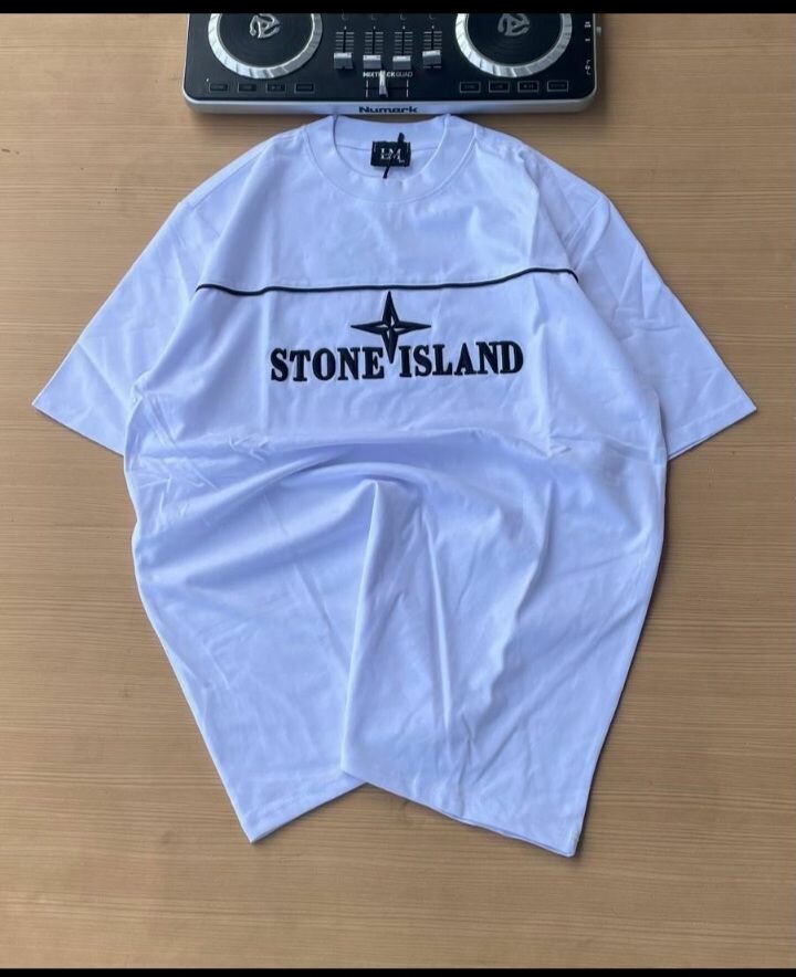 Stone island white t shirt