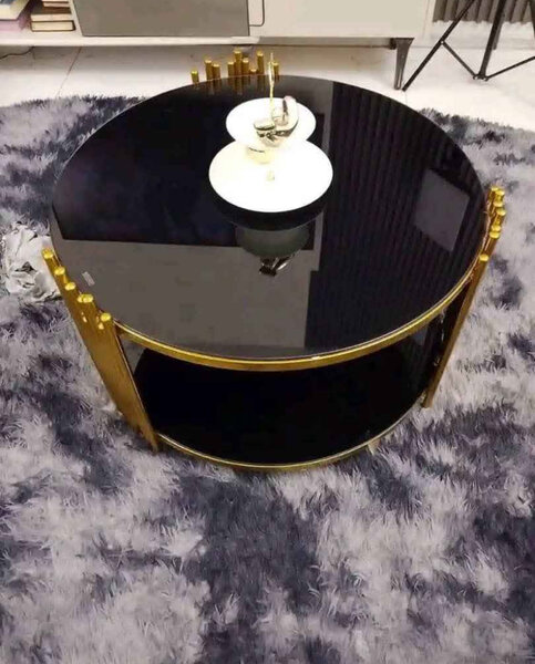 Table basse noire luxe