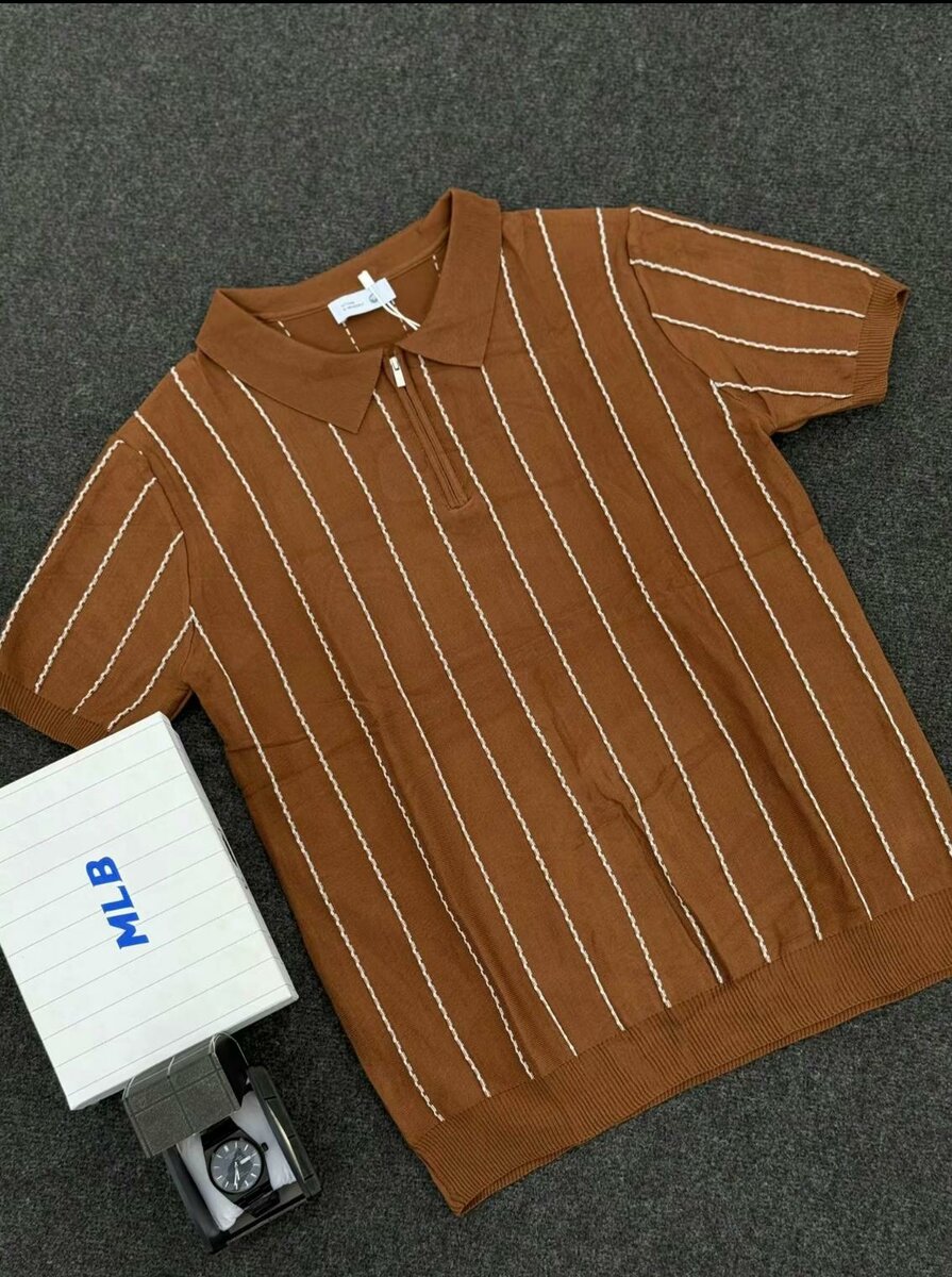 Polo à rayures chic pour hommes