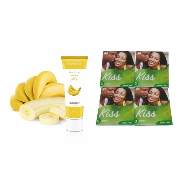 Lubrifiant Banane et Préservatifs