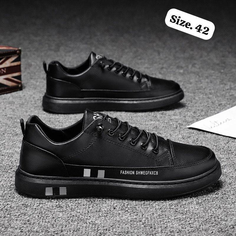 Men's Fashion Round Toe Lace Up Leather Shoes