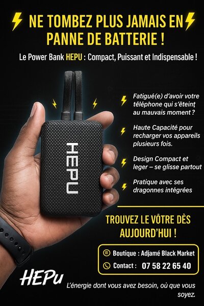 Power Bank HEPU 20000 mAh