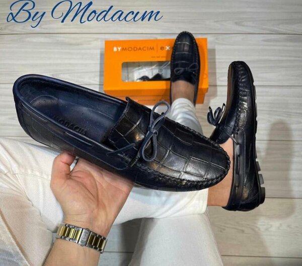 mocassins bleu modacim