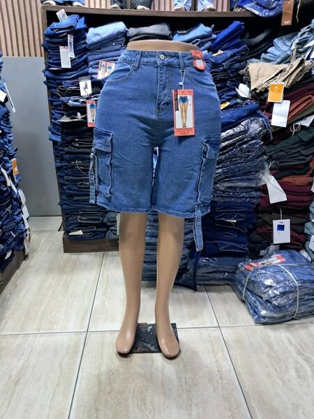 Shorts cargo en jean