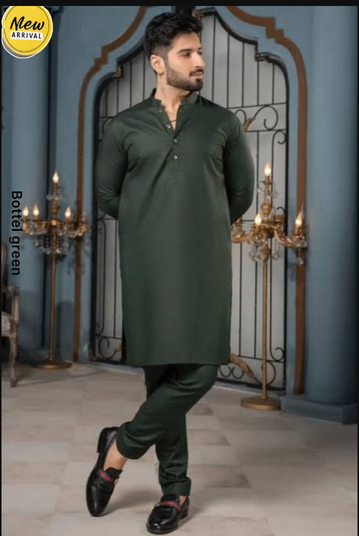 1 PCs men stitched Wash and wear plain suit