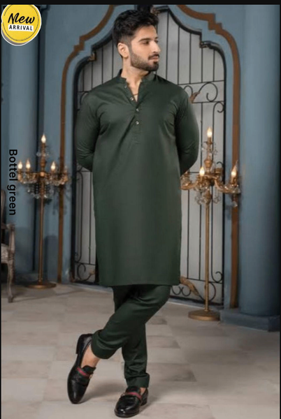 1 PCs men stitched Wash and wear plain suit