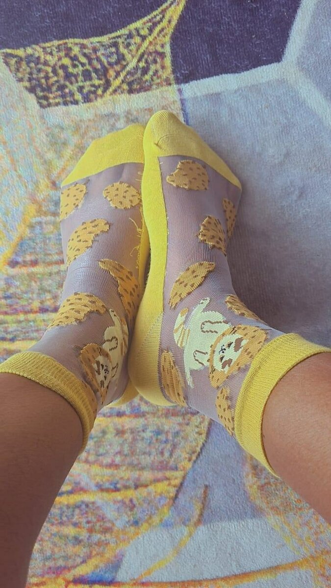 Chaussettes originales motif leopard