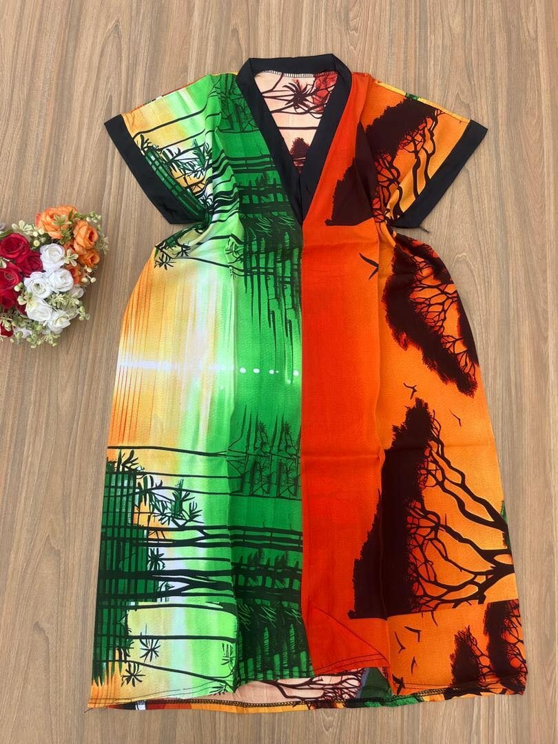 Bubu dress with fringes