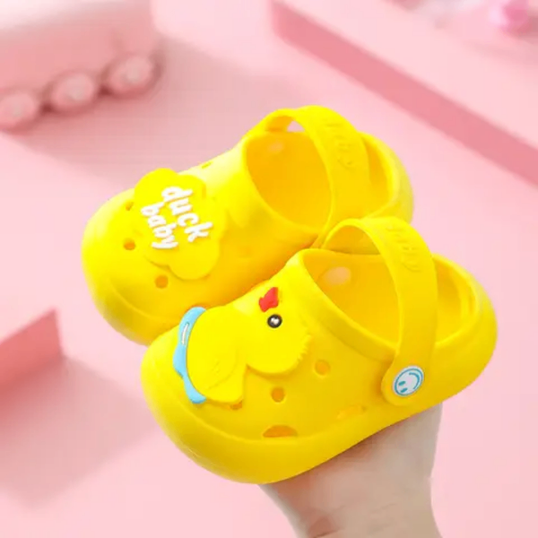 Sandales enfant canard jaune