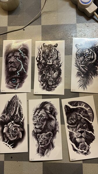 Tatouages Temporaires Animaux Exotiques