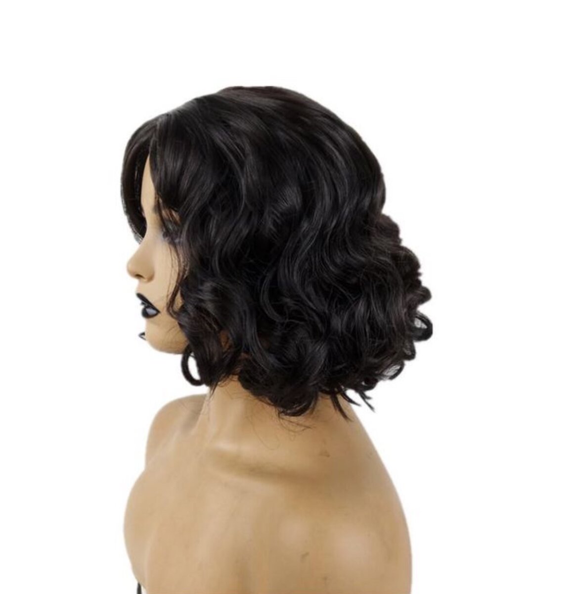 Burgundy Short Curly Hair Wig