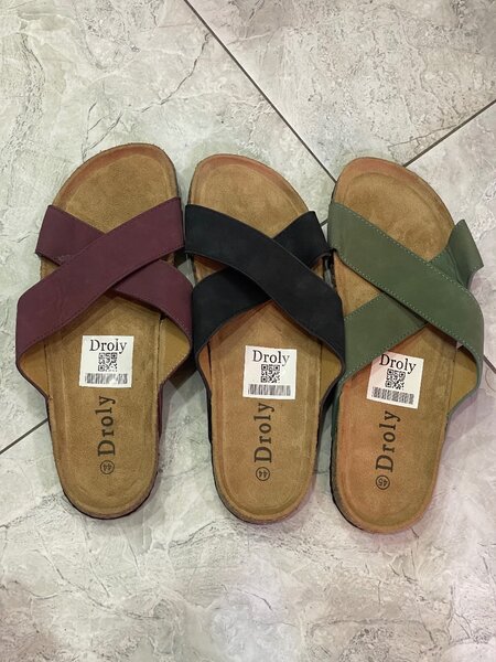 Sandales en cuir confortables