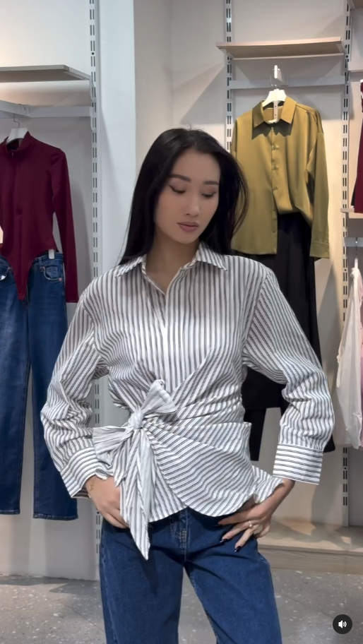 рубашка на завязках