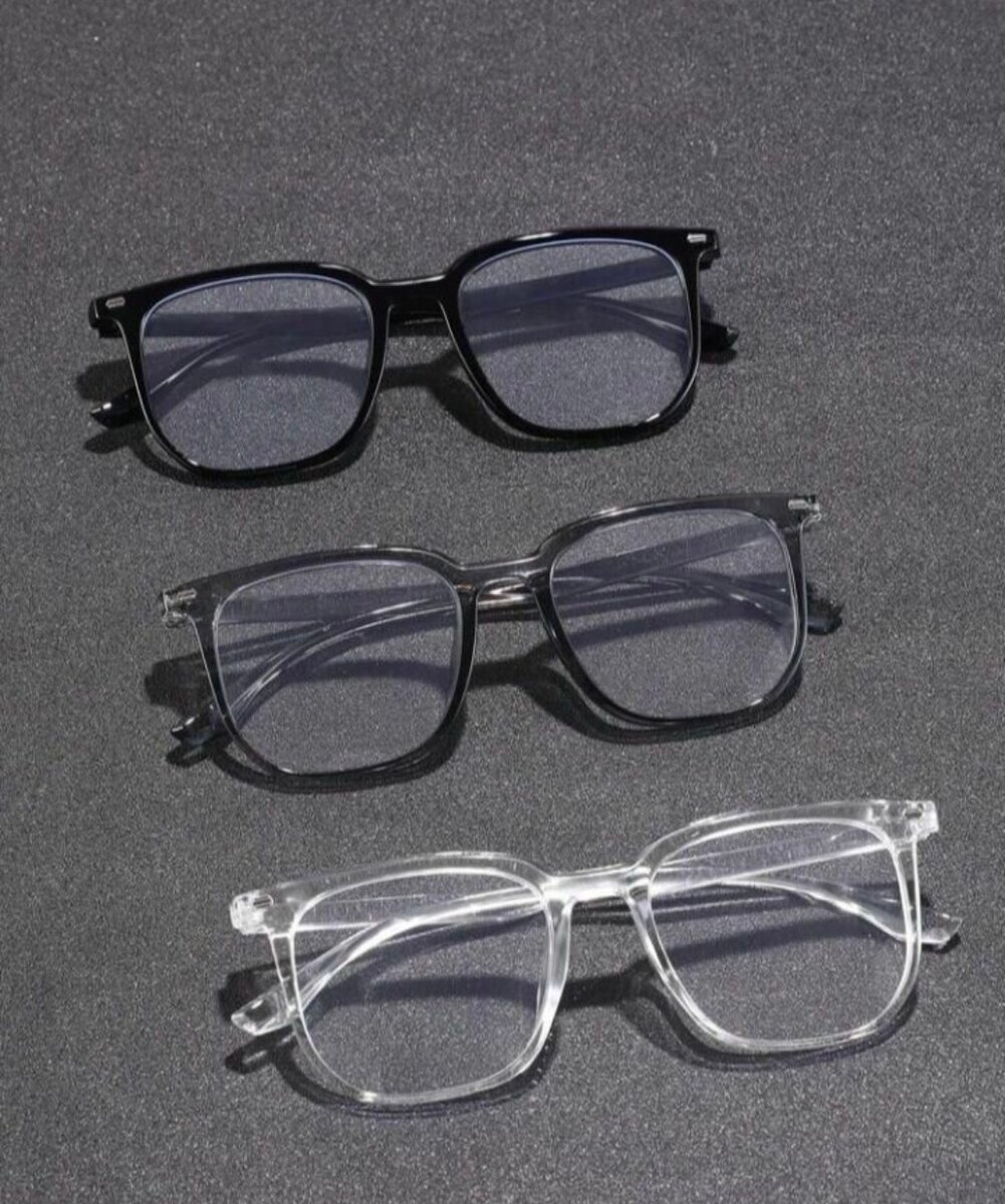 Lunettes carrées transparentes