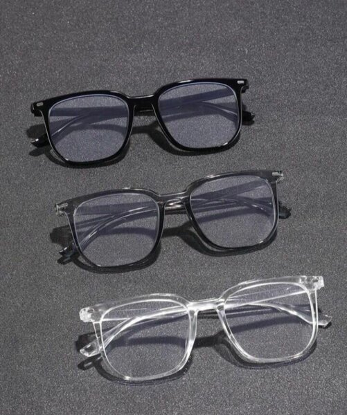Lunettes carrées transparentes