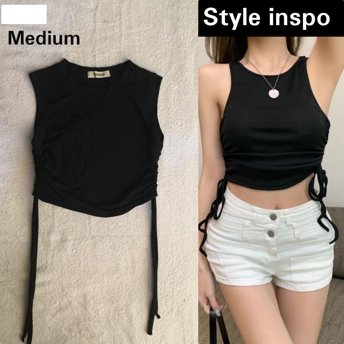 Salaula crop tops and tops