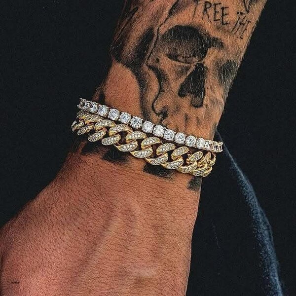 Bracelet chaîne en diamant