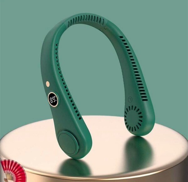 Ventilateur De Cou Suspendu Affichage Numérique Réglable San