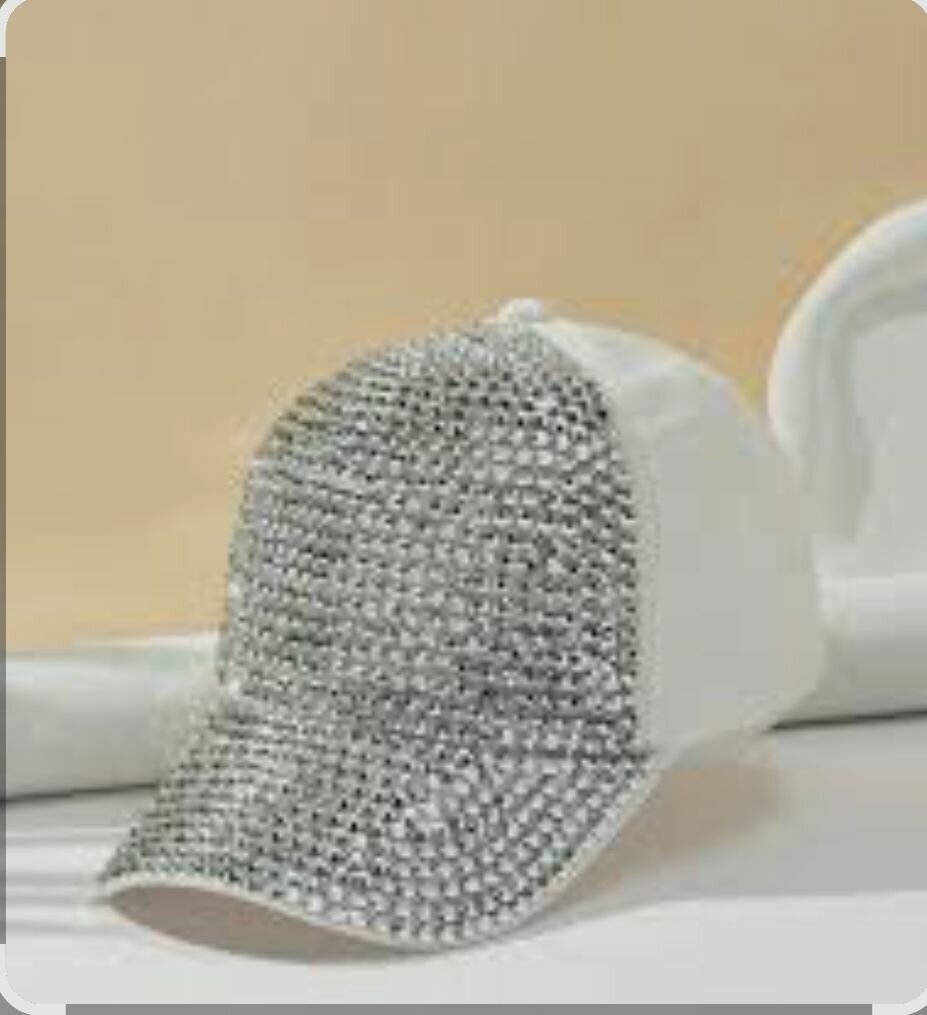 Casquette strass brillante