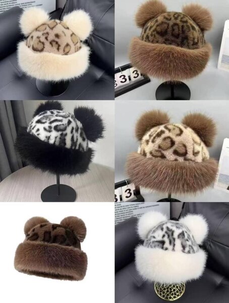 Chapeaux en Fausse Fourrure Colorés