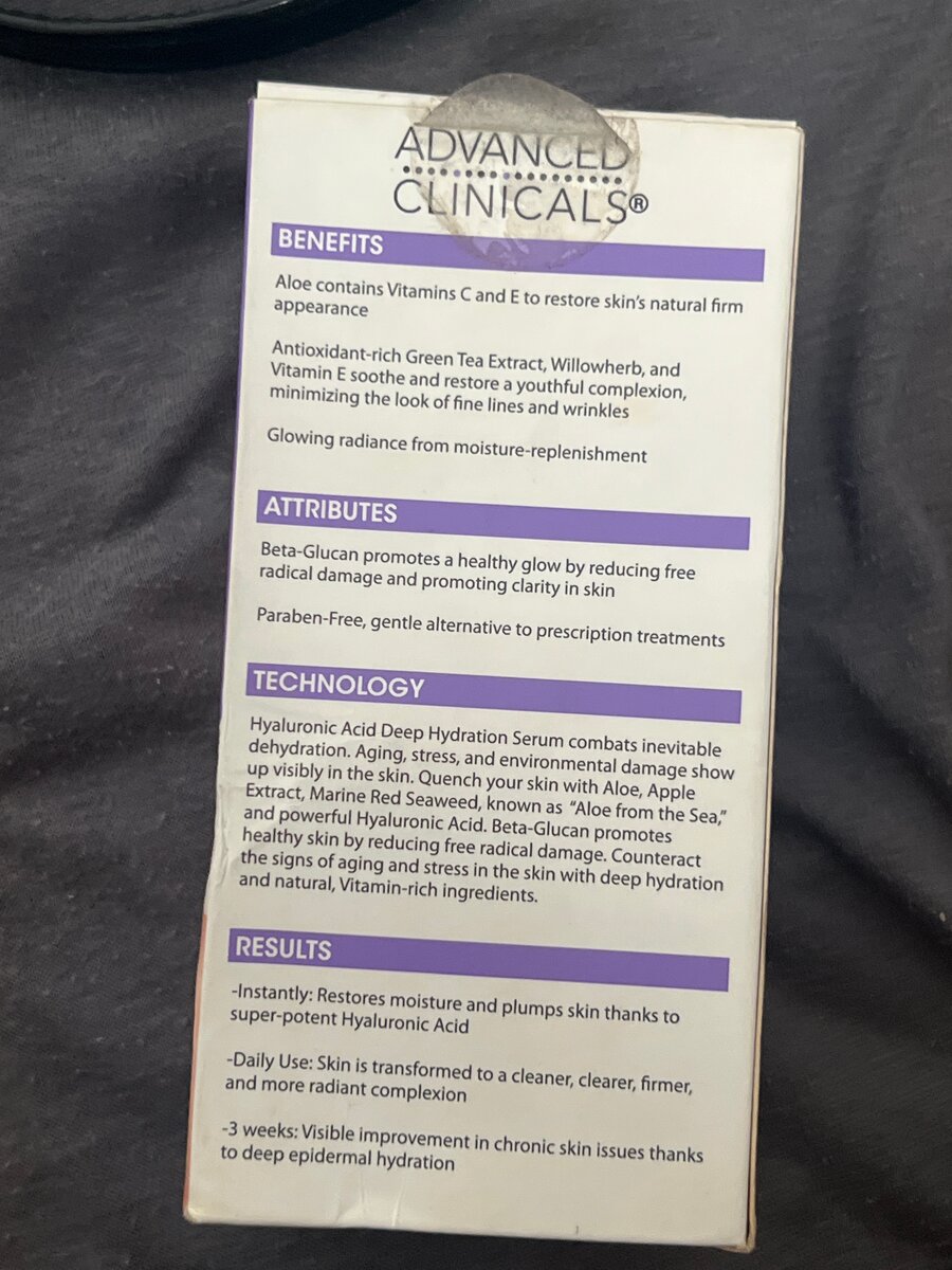 Sérum Hydratant Acide Hyaluronique