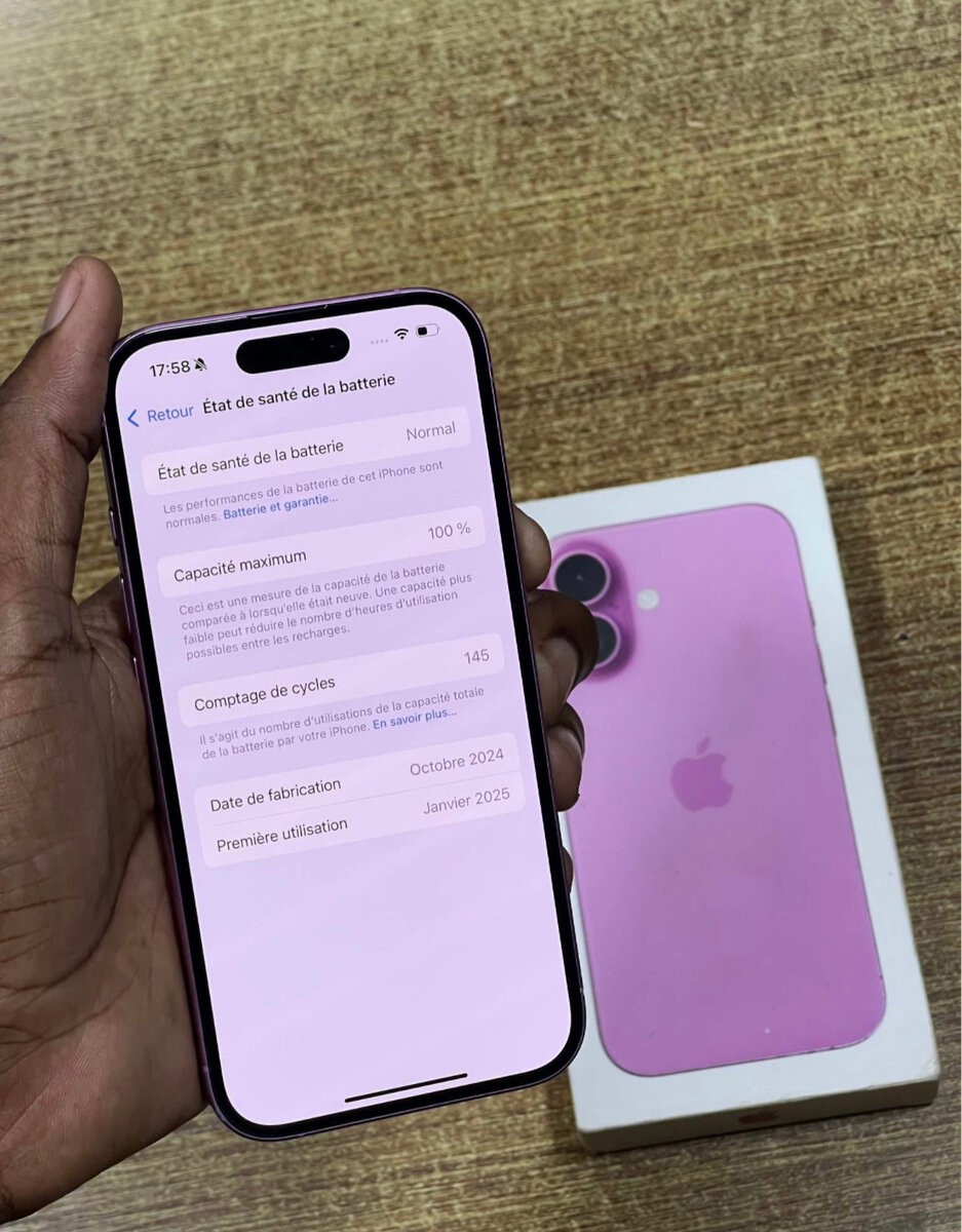 Smartphone moderne rose élégant