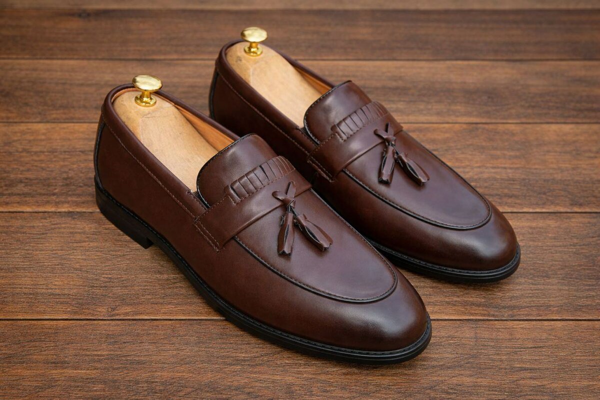 Mocassins élégants en cuir