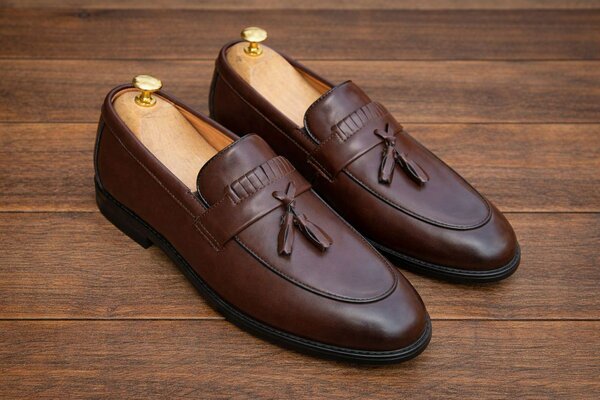 Mocassins élégants en cuir