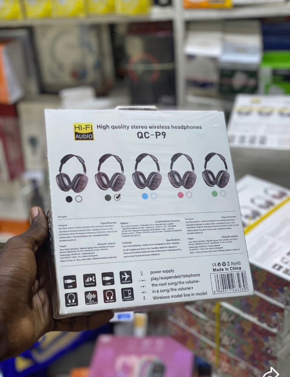 Casque Bluetooth Hi-Fi QC-P9