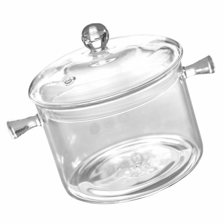 Glass cooking pot