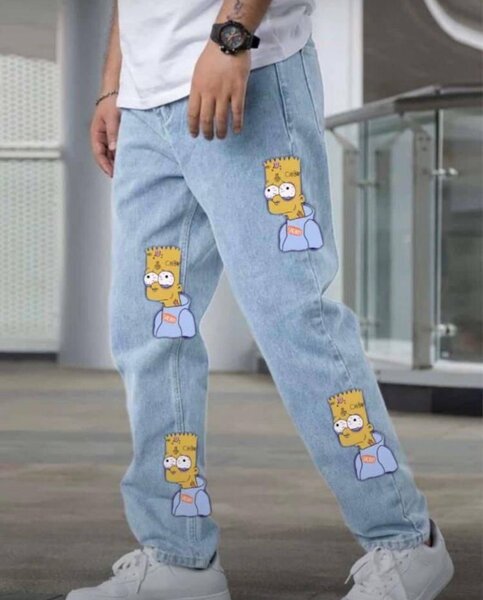 Jean décontracté imprimé Bart