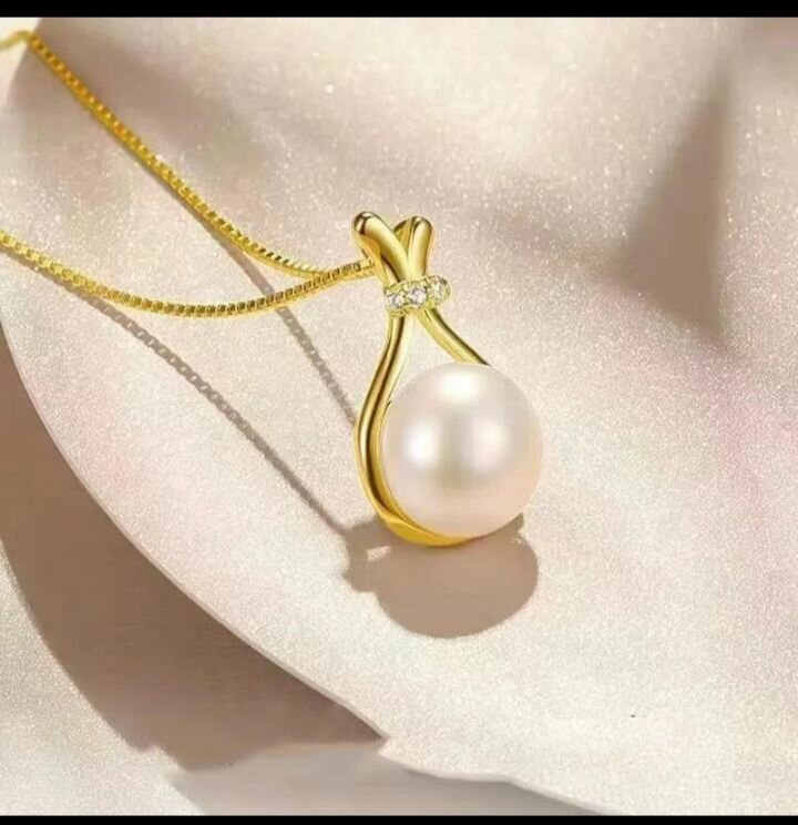 Collier pendentif perle élégante