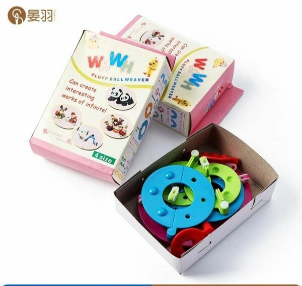 Kit créatif de tissage de pompons